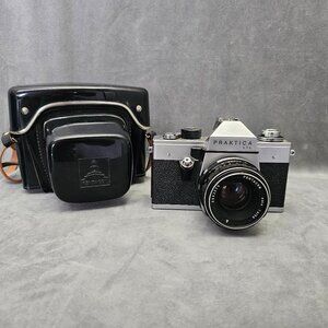PRAKTICA LTL 3 35MM CAMERA WITH PENTACON 50MM AUTO LENS & LEATHER CASE B1-32